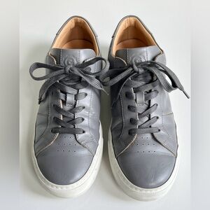 Greats Italian Leather Ash Grey “Royale” Low-Tops Sneakers Gray Men’s Size 8